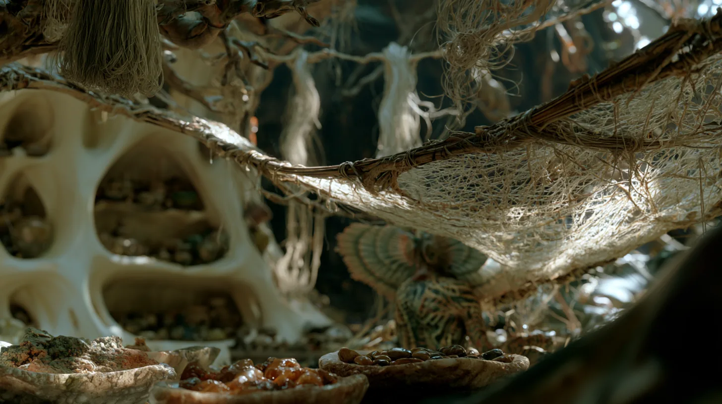 Inside an artisan’s workshop of bone-white curves and woven fibre.